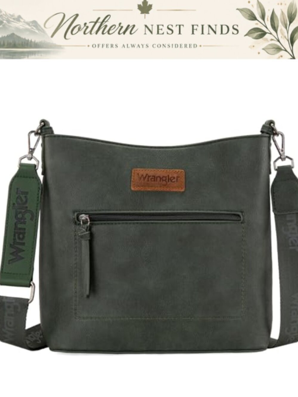 Vegan Leather Crossbody Bag for Women Travel Shoulder Purse